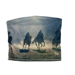 Forever 21 Compton Cowboys Western Tube Top Womens Medium Y2K Rodeo Graphic